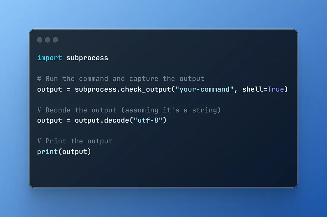 too much python to run ls
